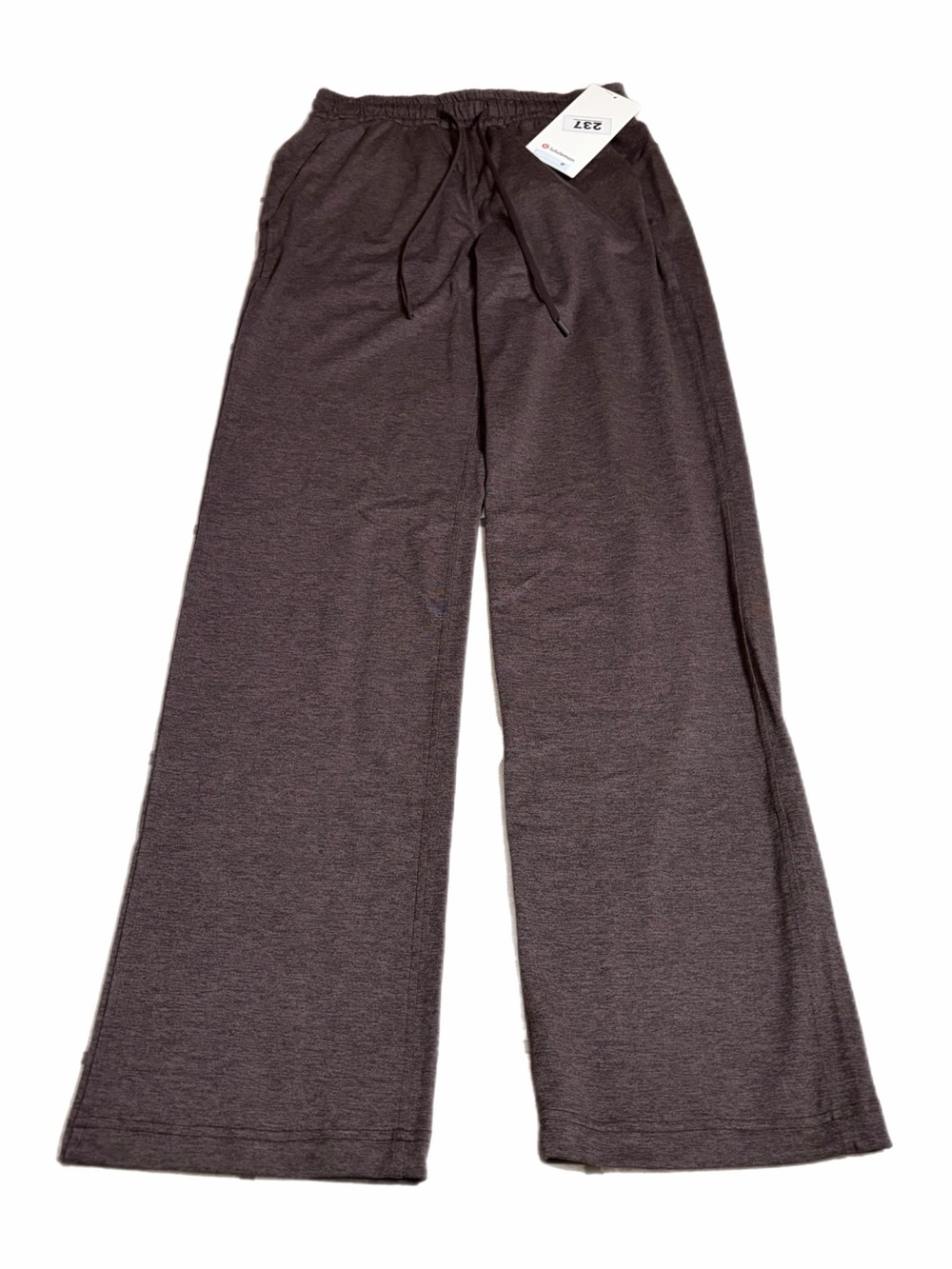 NWT Lululemon Soft Jersey Straight-Leg Mid-Rise Pant 32” Heather Dark Espresso 4